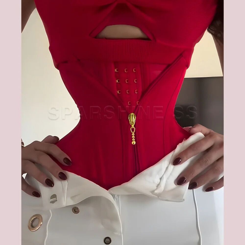 Sexy Woman Waist Trainer Slimming Corset Tummy Control Compression Daily Wear